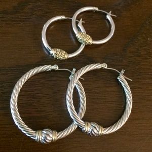 John Medeiros Hoop Earrings